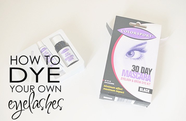 how to dye your own eyelashes at home