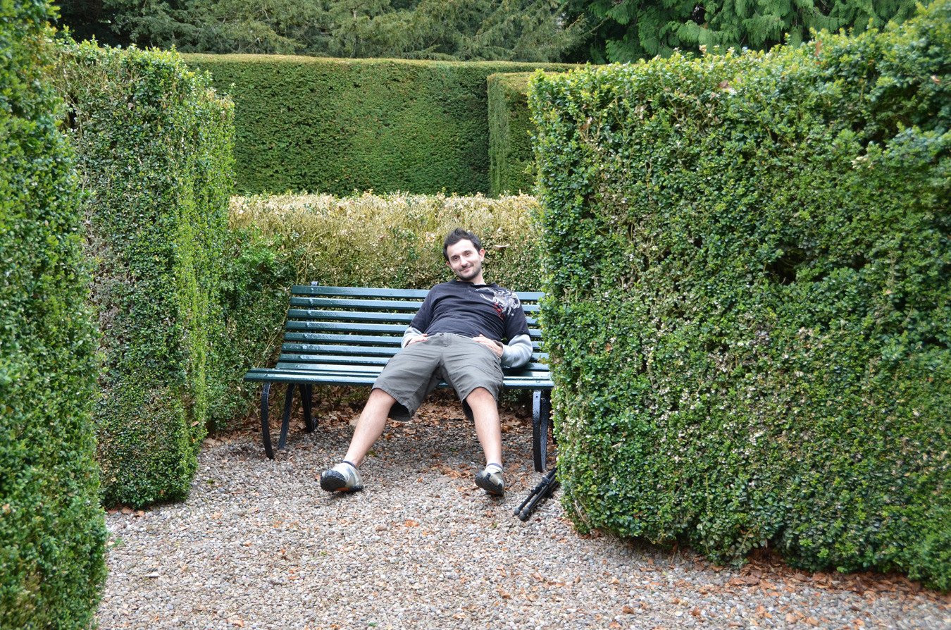 Terry in the grounds of Glamis Castle, spring 2011