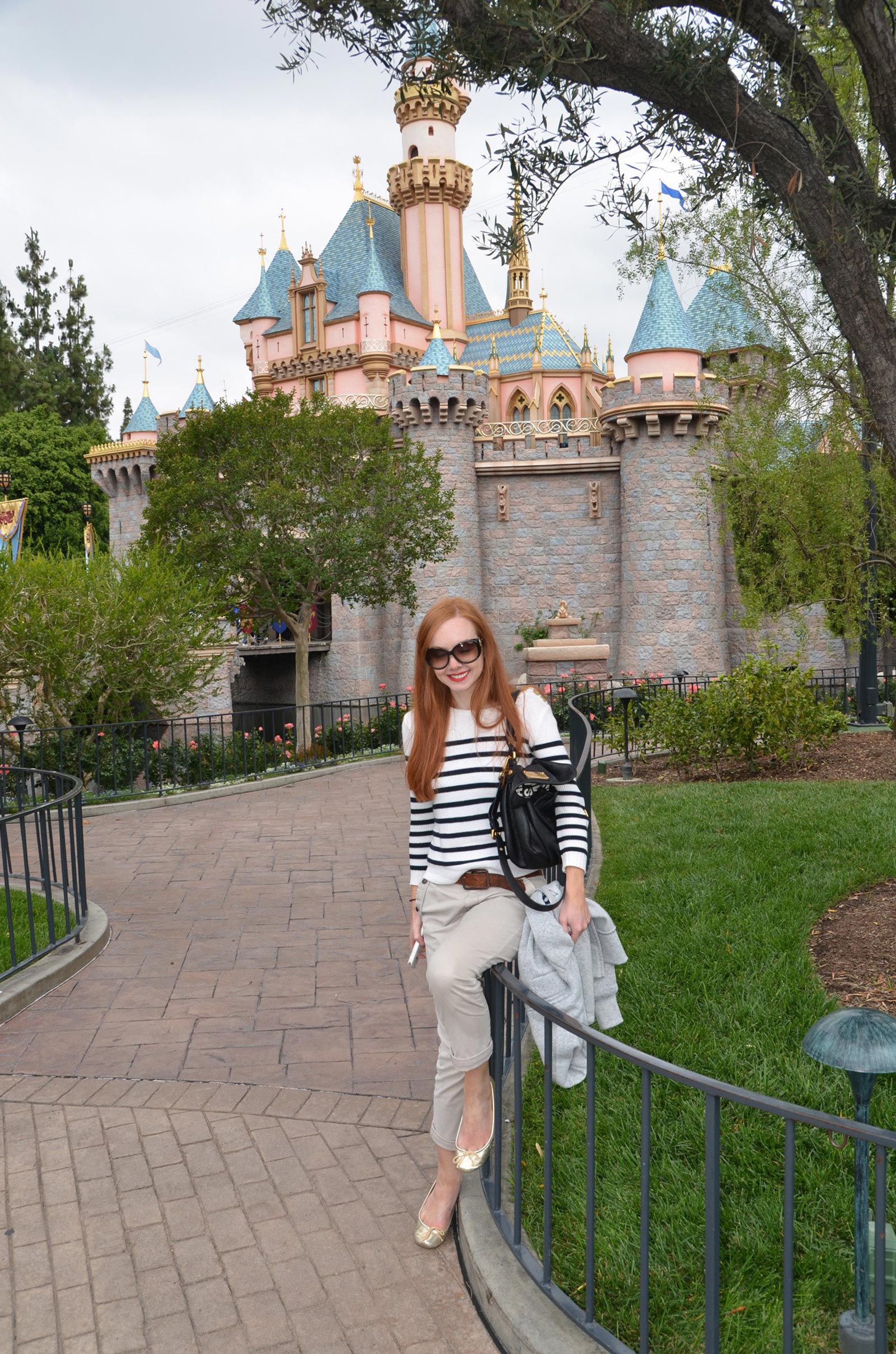 The Disney Castle at Disneyland, California