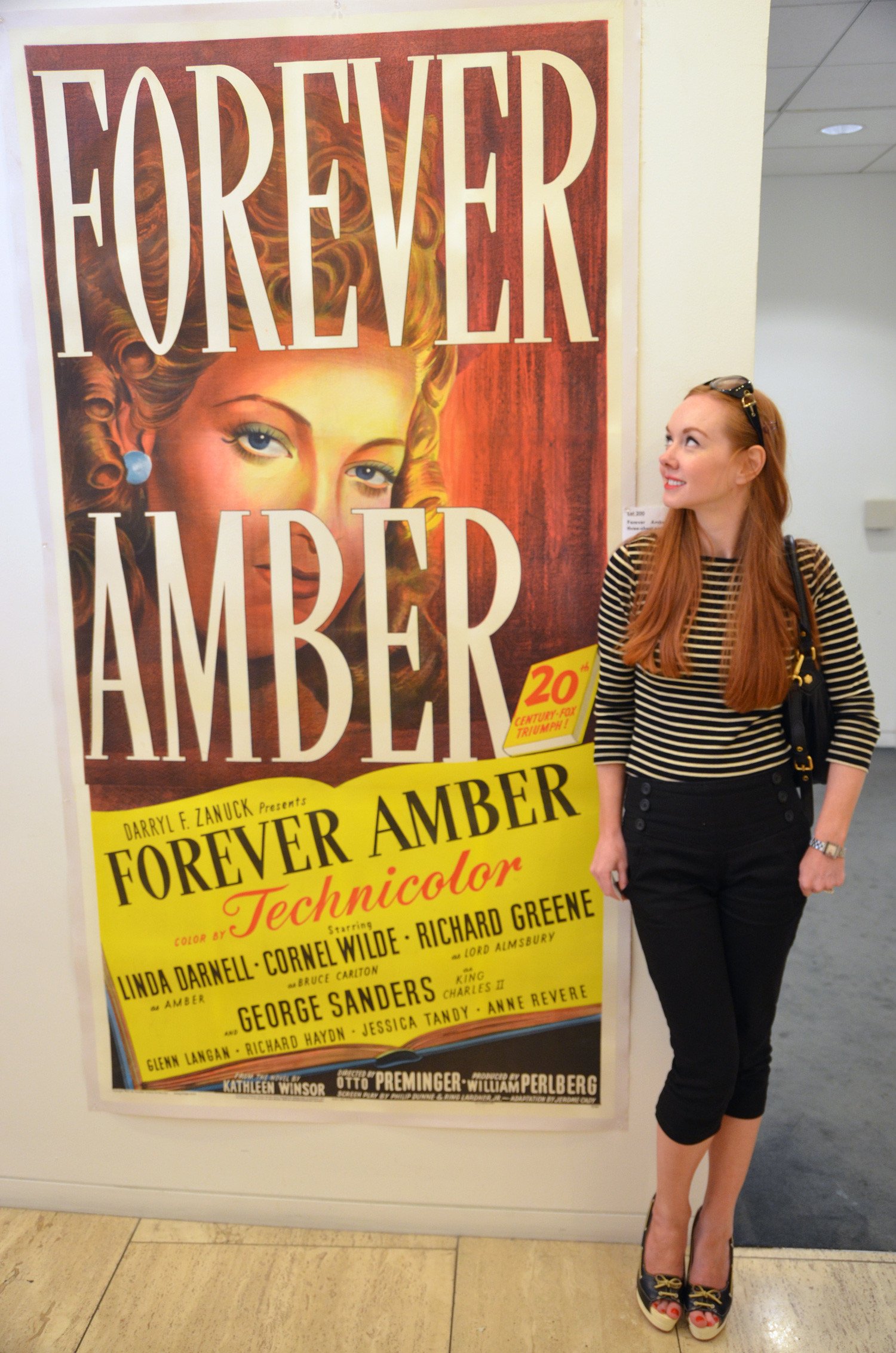 Me beside a Forever Amber movie poster