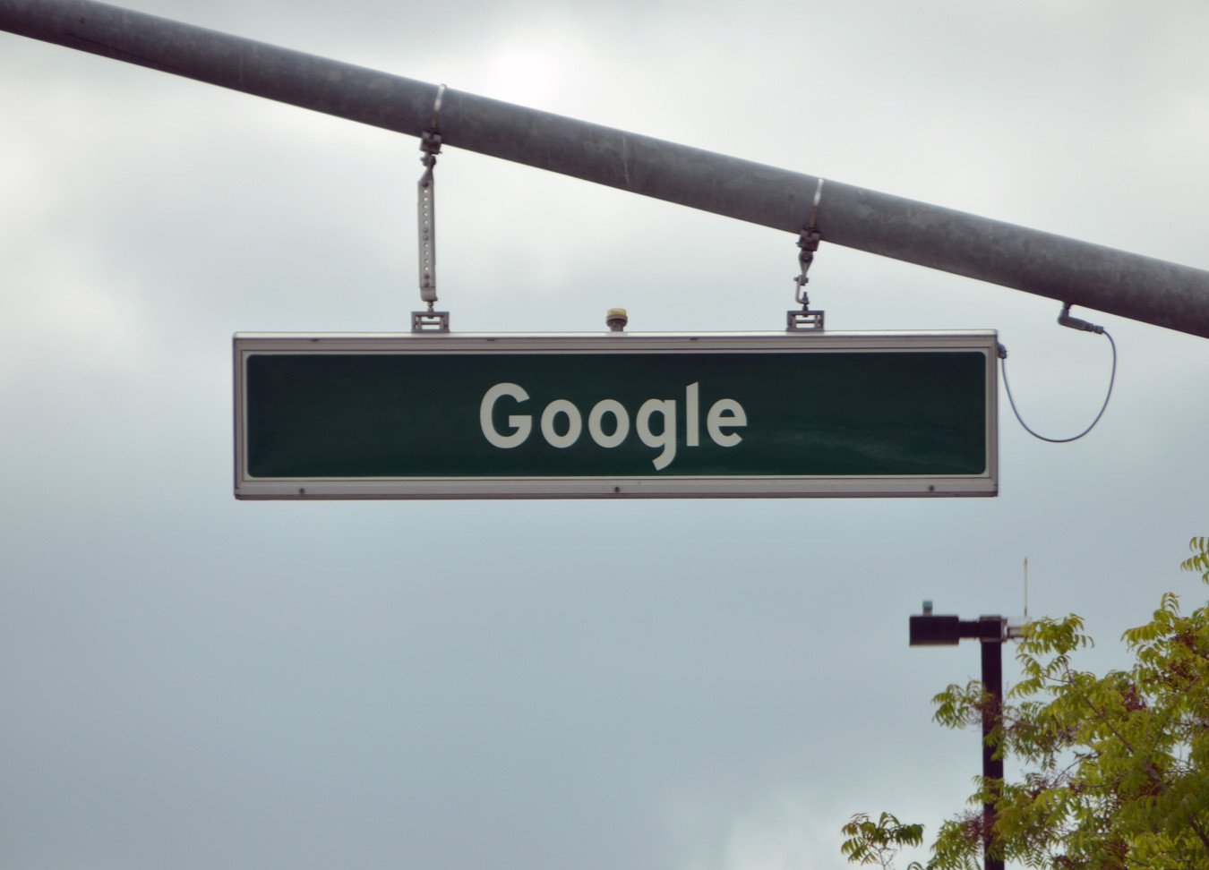 Google Street sign in Mountain View, California