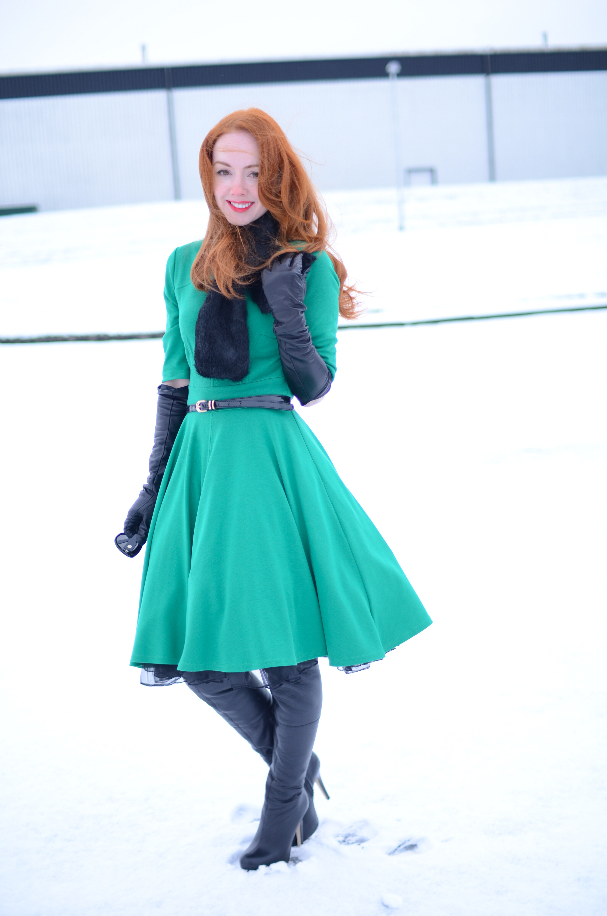how to wear dresses in the winter