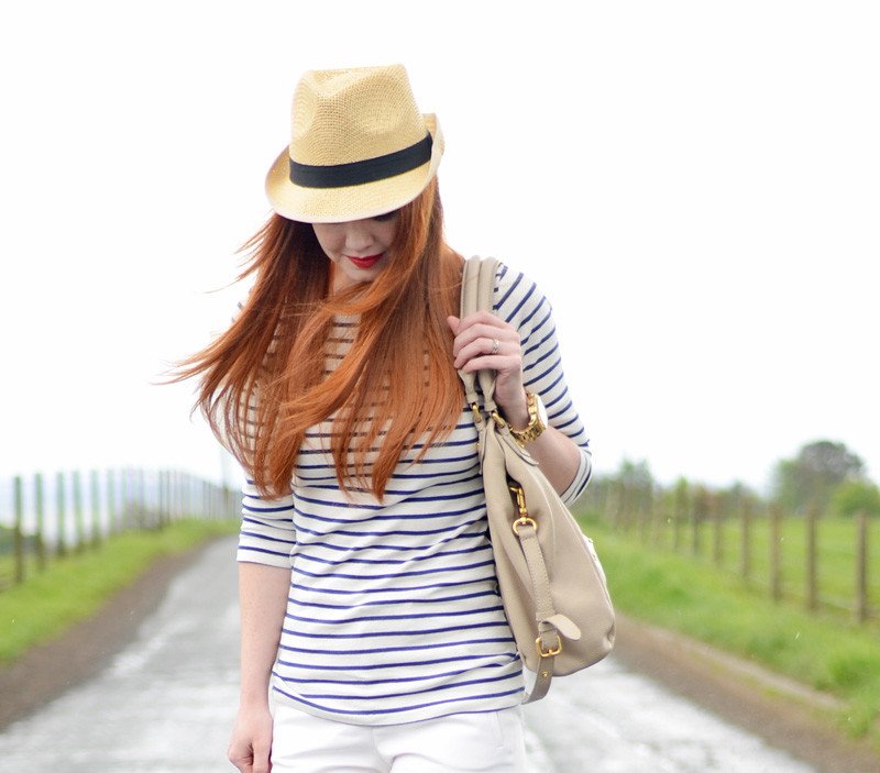 straw hat and stripes