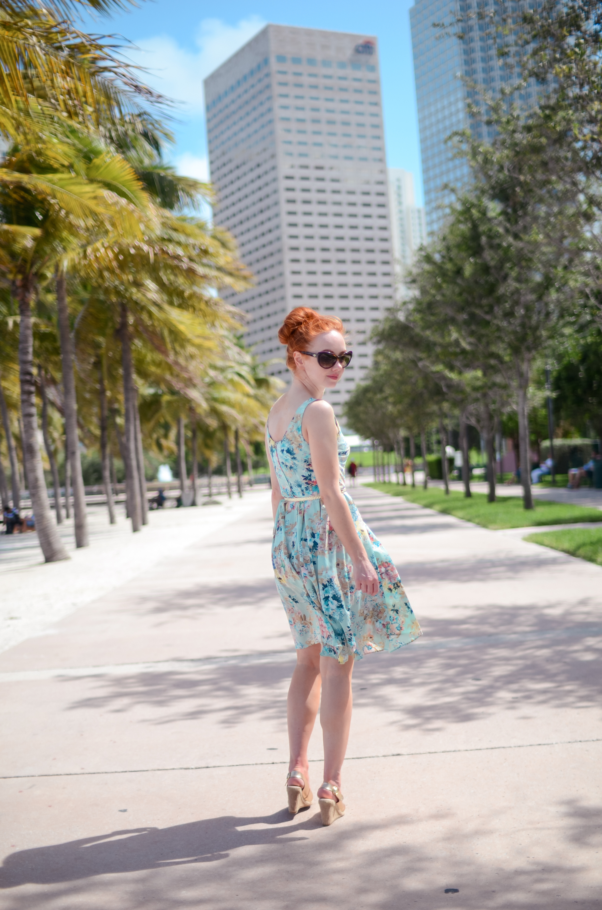 Wandering around downtown Miami, Florida