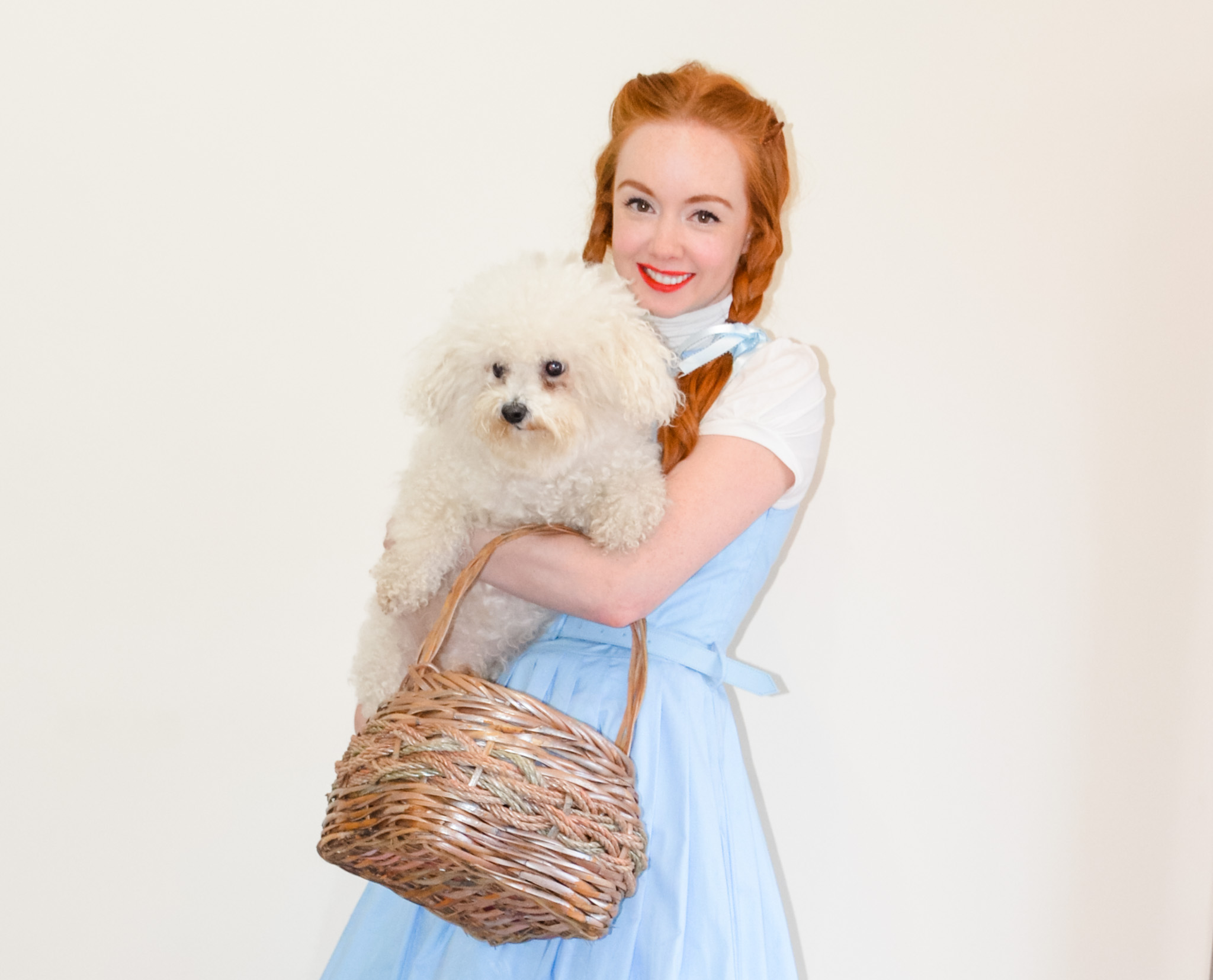 Dorothy and Toto from The Wizard of Oz - easy fancy dress idea for Halloween