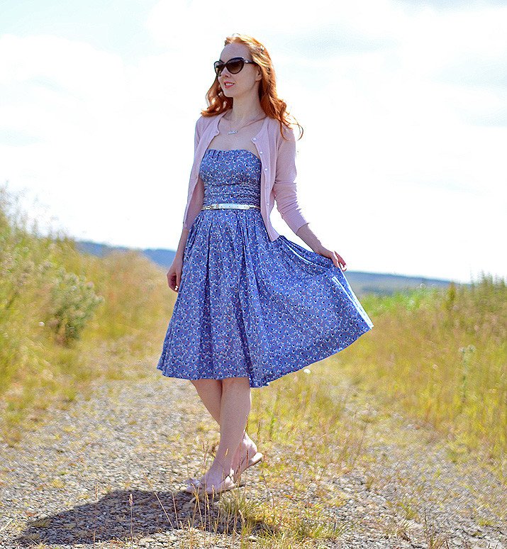 River Island 50s style prom dress