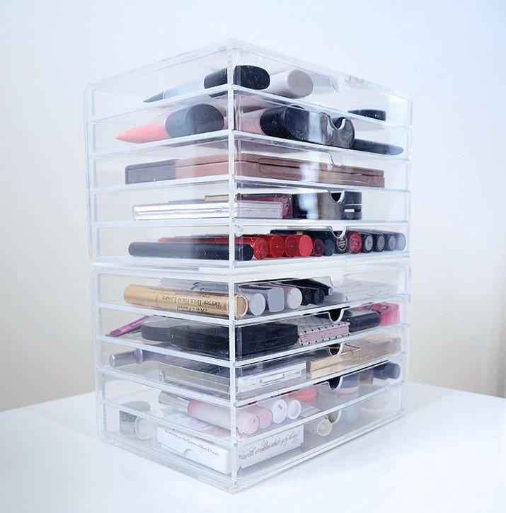 Storage Ideas: acrylic makeup storage drawers