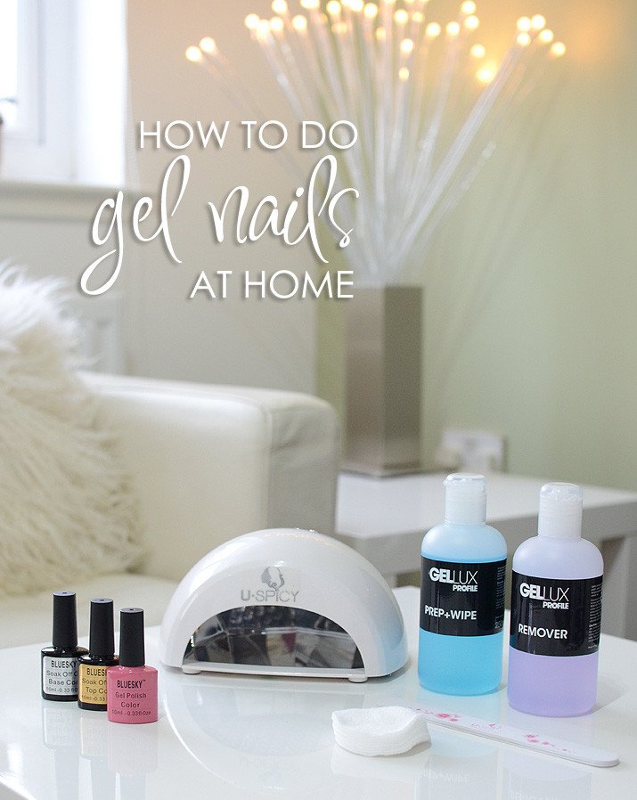 how to do gel nails at home with a gel nail kit - www.ForeverAmber.co.uk