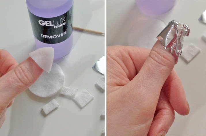 removing gel polish at home