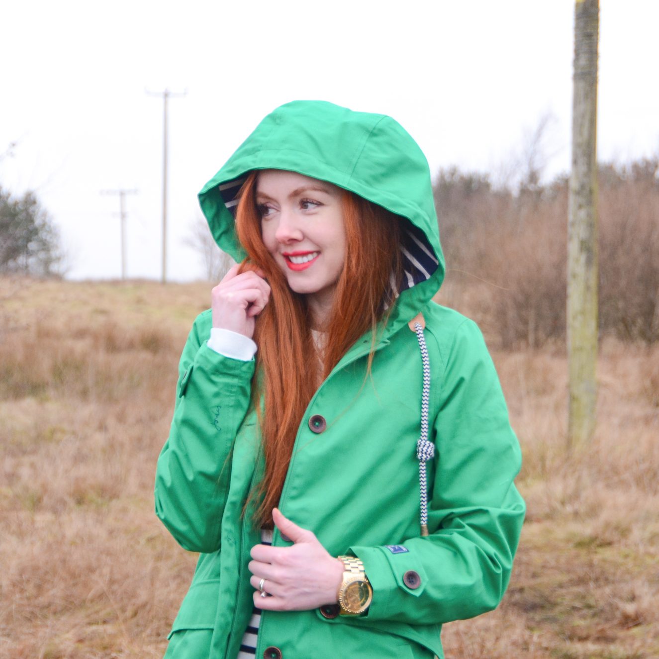 Joules green raincoat review and how to style