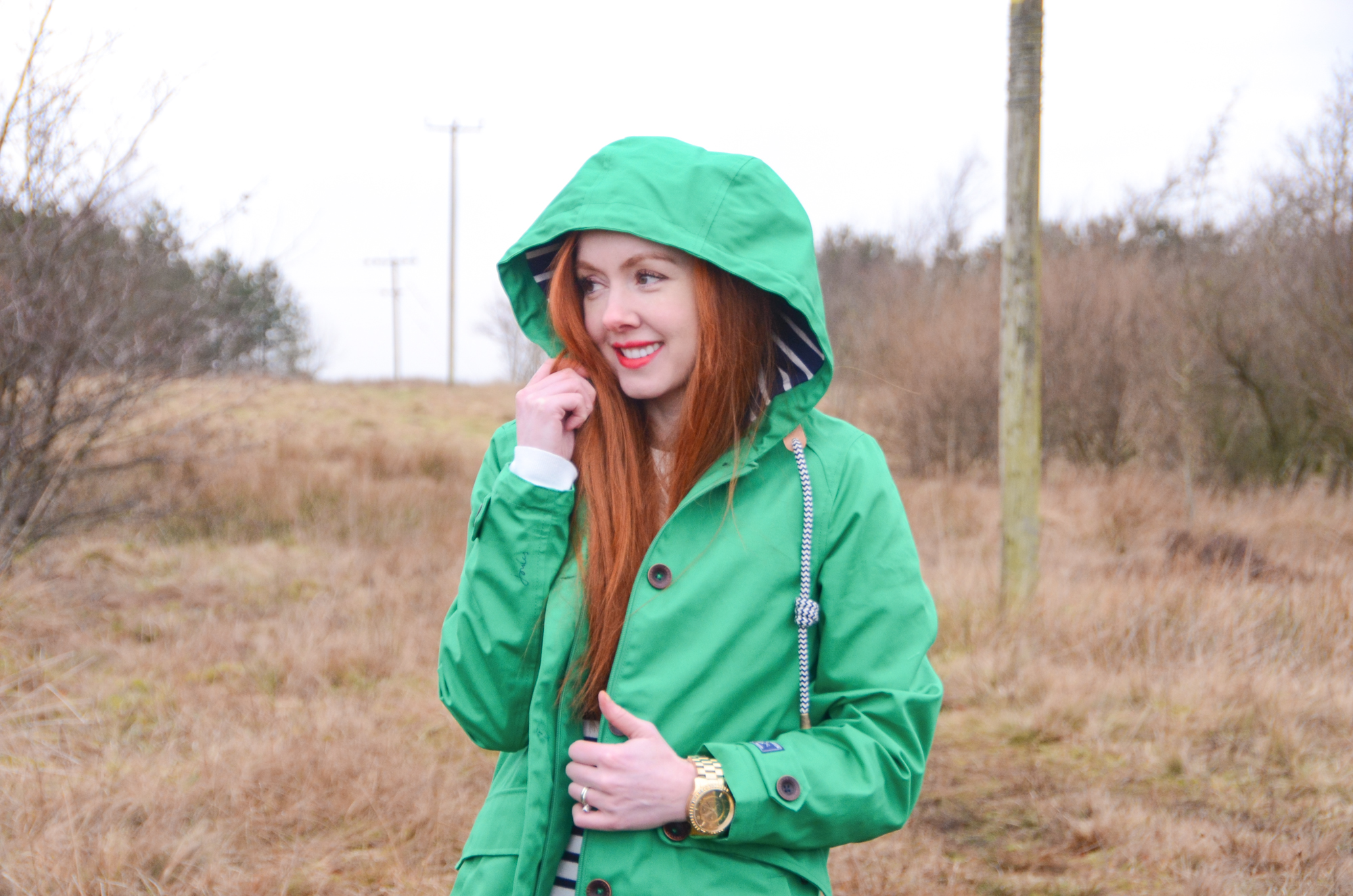 Joules green raincoat review
