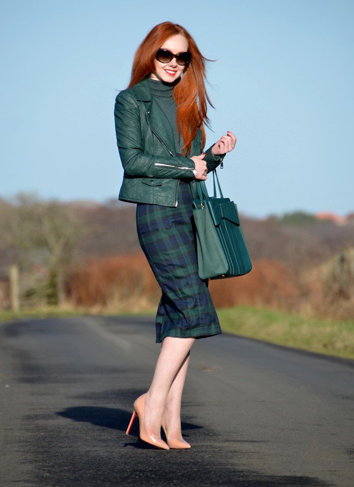 Outfit | Leather and plaid ⋆ Forever Amber | UK fashion, lifestyle and ...