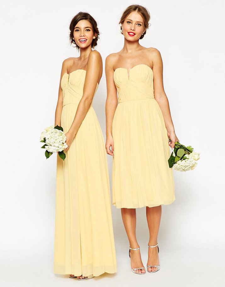 lemon bridesmaid dress uk