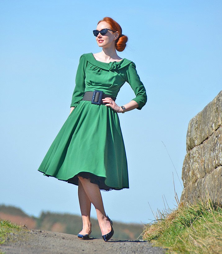 Stop Staring green 'Abbey' dress