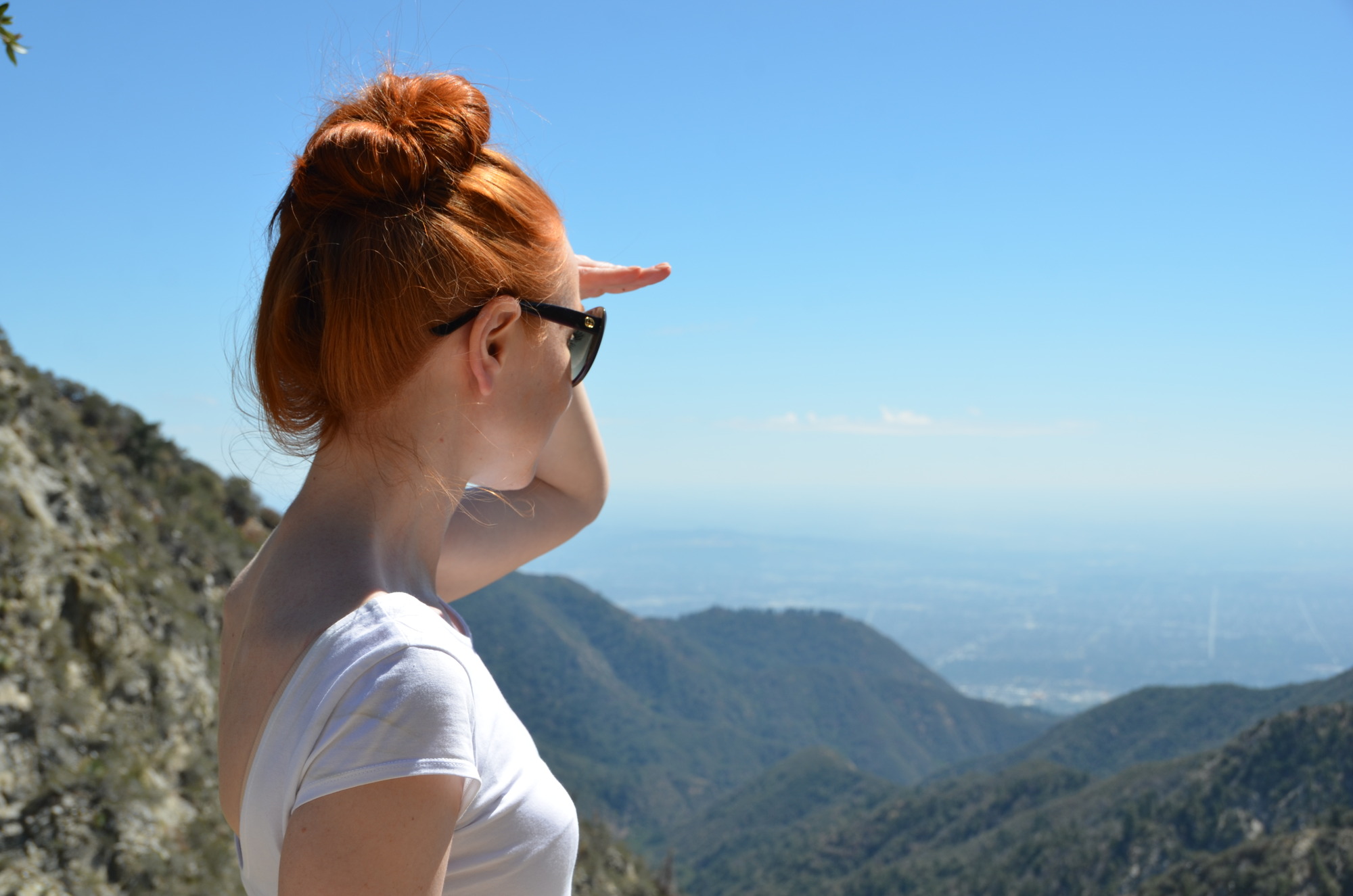 looking at the view from Mount Wilson