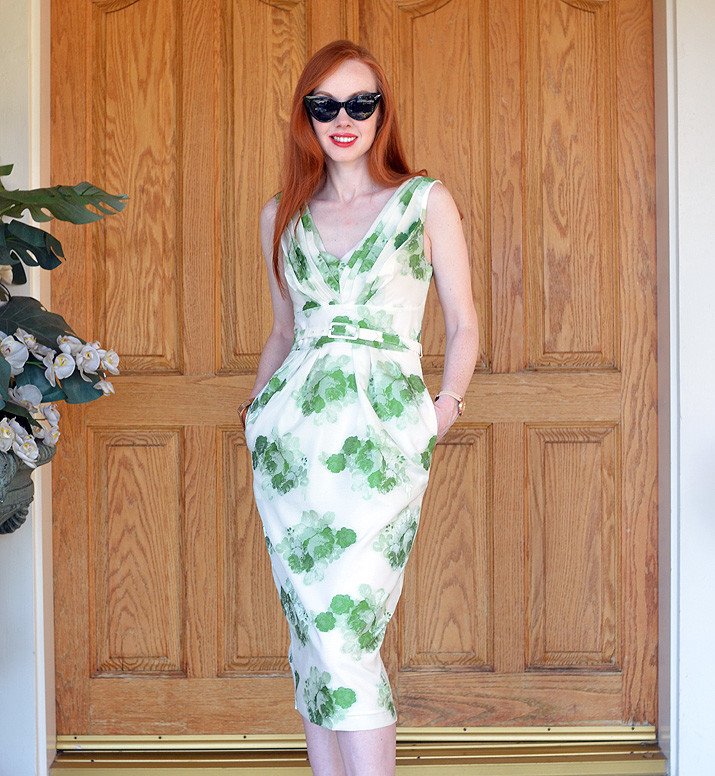 green floral ASOS dress