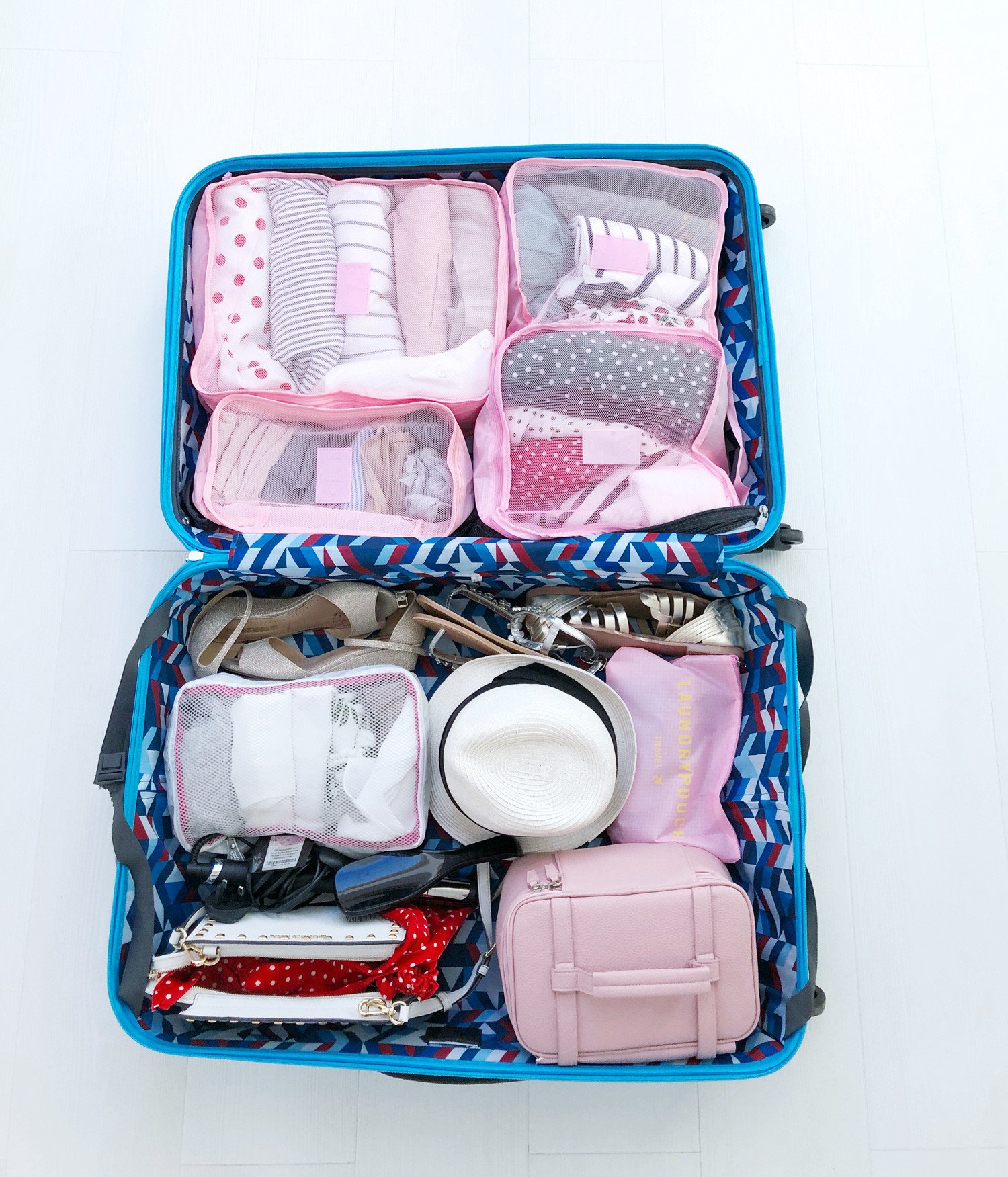 how to use packing cubes to pack your suitcase