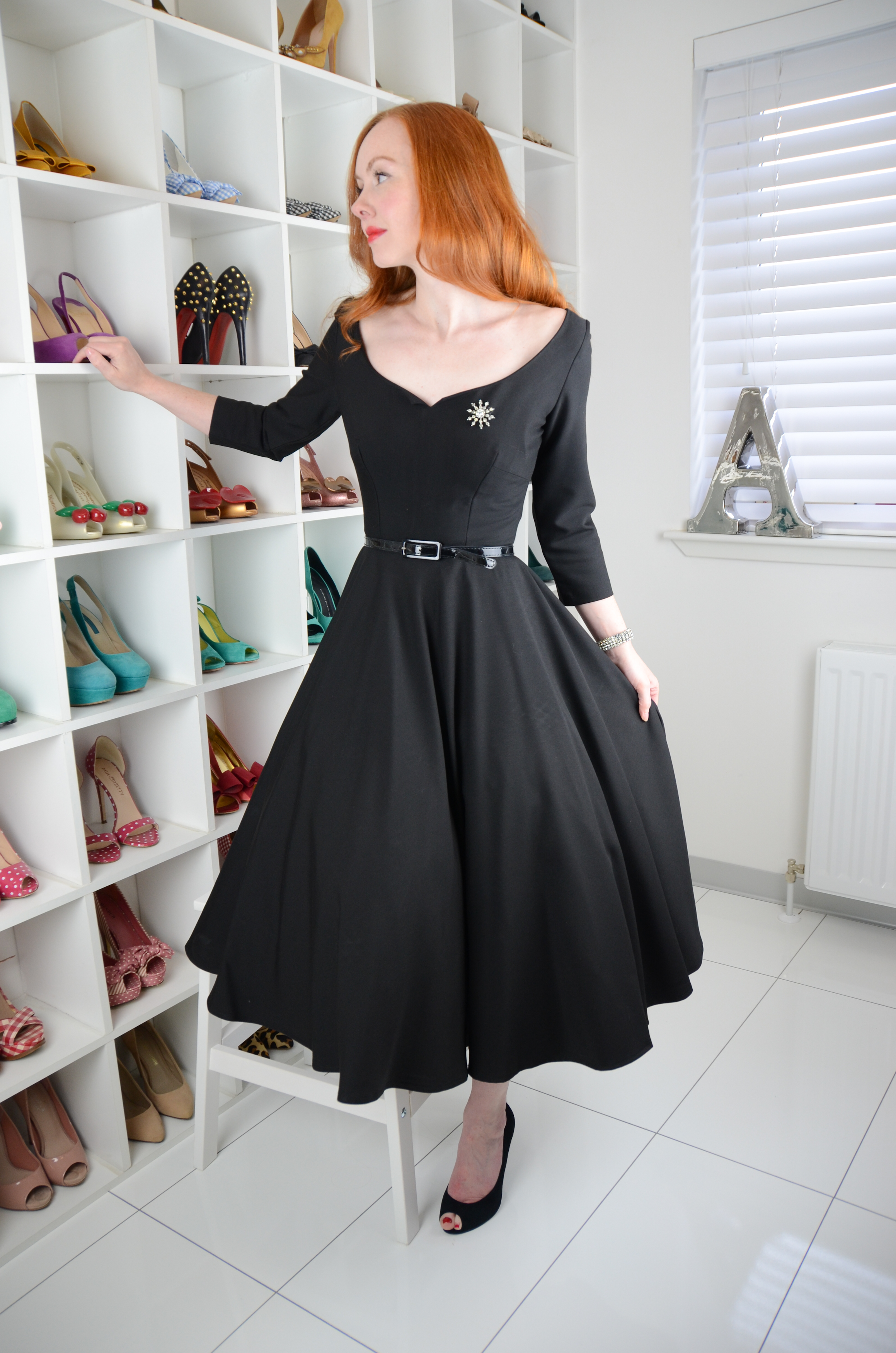 black glamour bunny dress