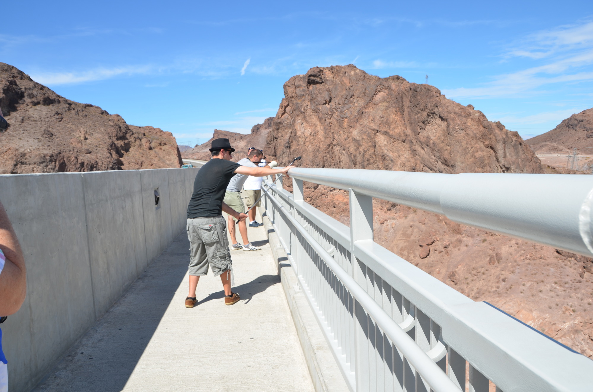 scared of heights at Hoover Dam
