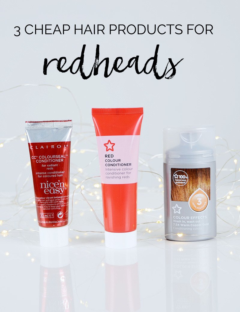 3 cheap hair products for redheads
