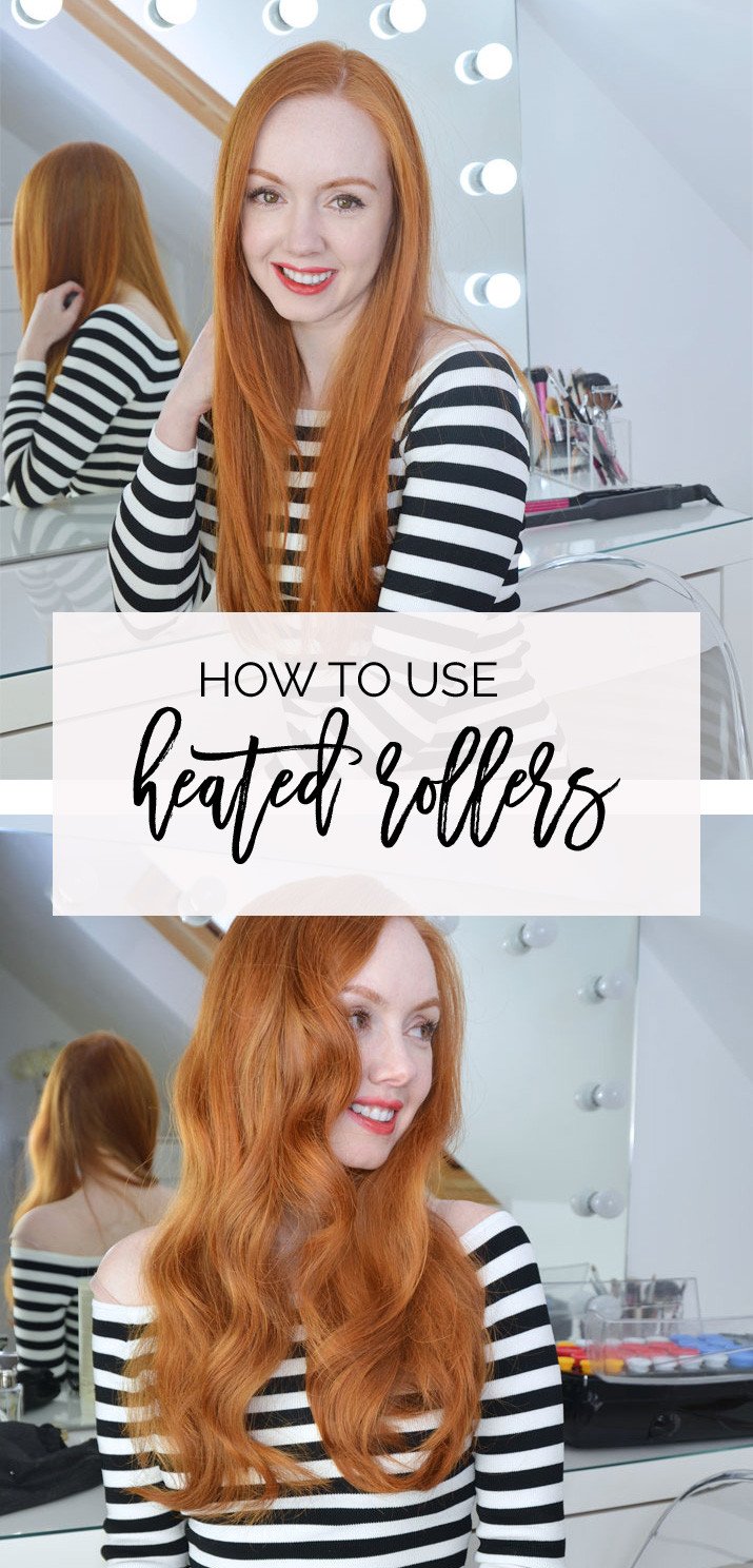 How to use heated rollers to create loose curls in straight hair