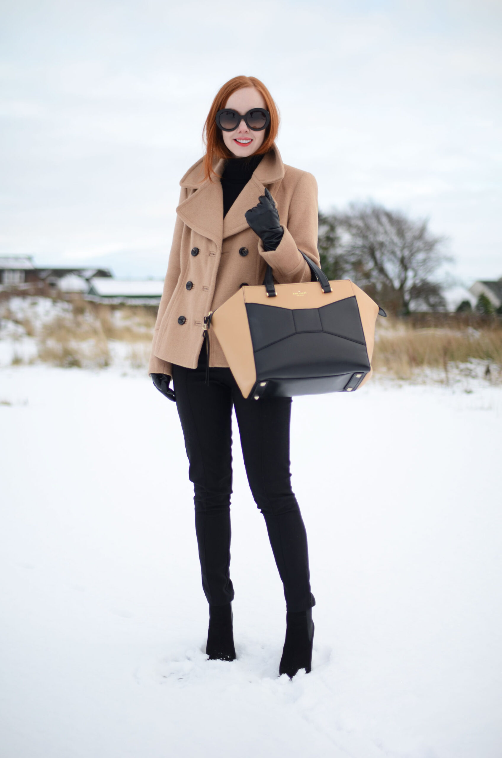 minimal style winter outfit 