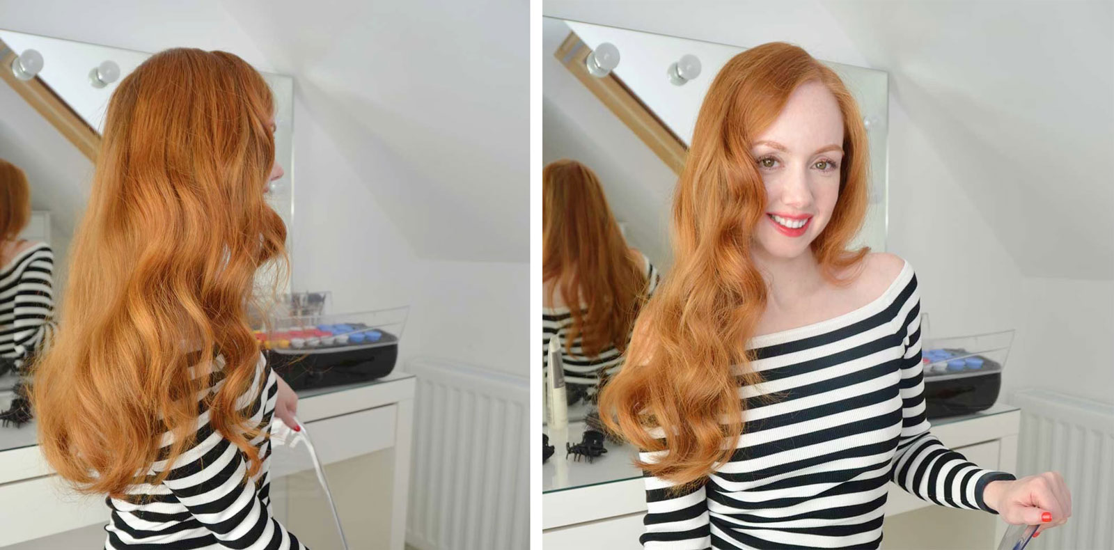 how to get soft waves with heated rollers