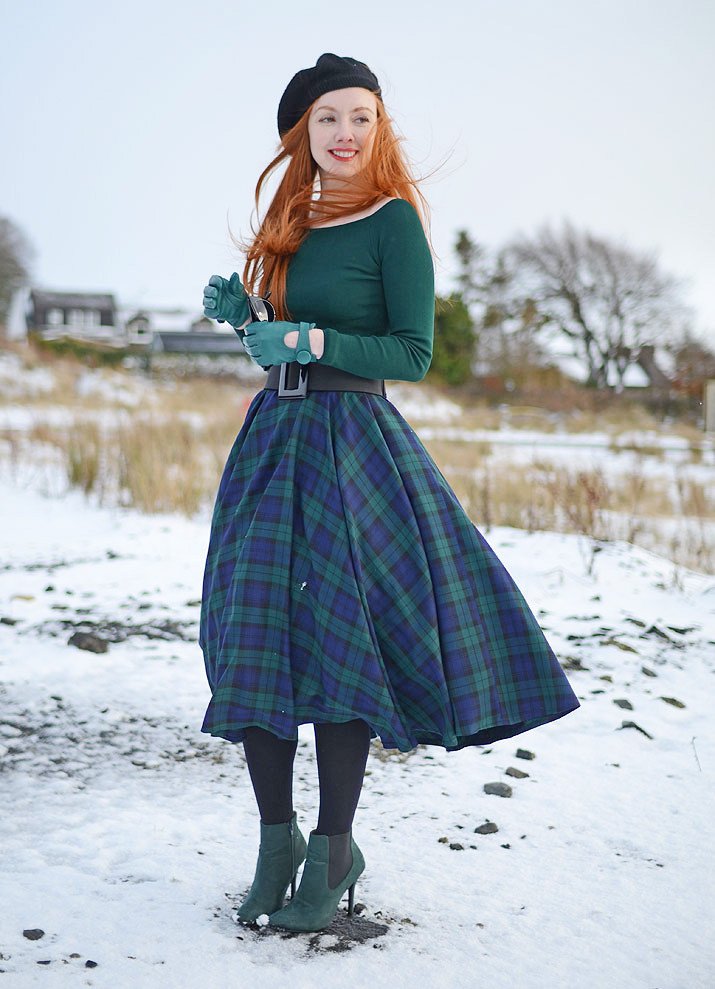 50s-inspired winter outfit