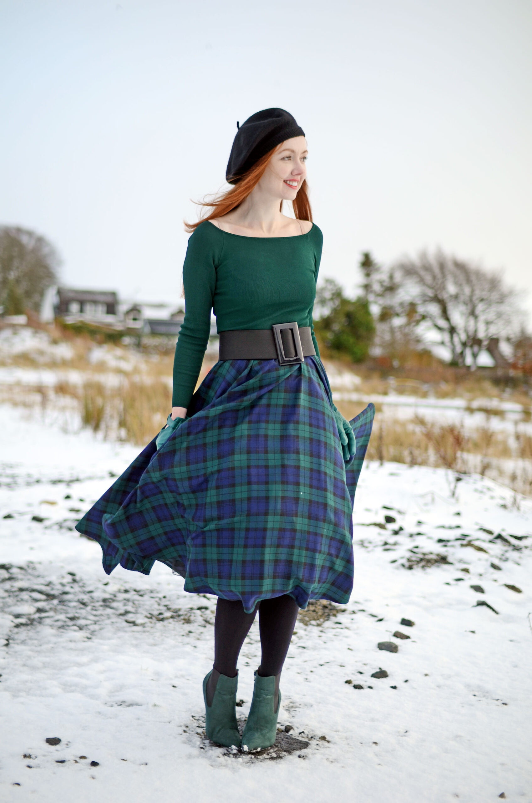 Vivienne of Holloway blackwatch tartan skirt