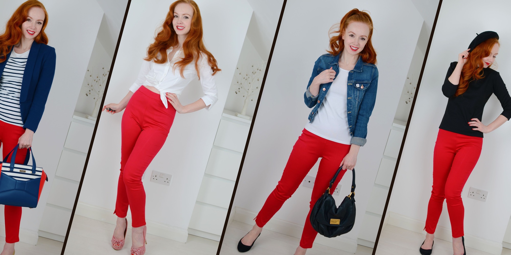 Red Capri Pants Outfits (2 ideas & outfits)
