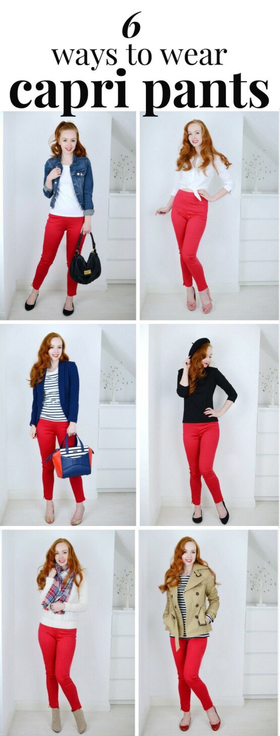 What to wear with red pants: 6 outfit suggestions