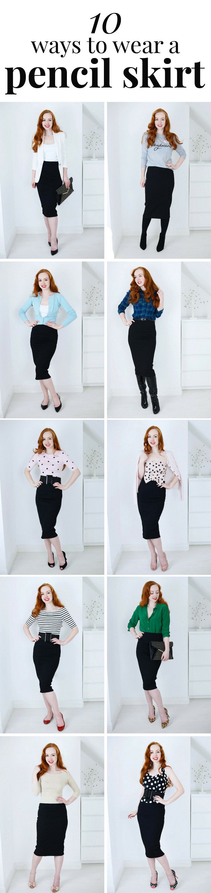 formal pencil skirt outfits