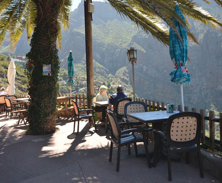 cafe at the top of the Masca Valley, Tenerife, Canary Islands