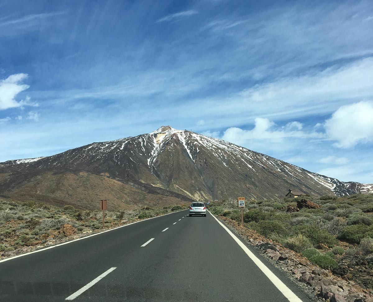 the road to Mount Teide, Tenerife