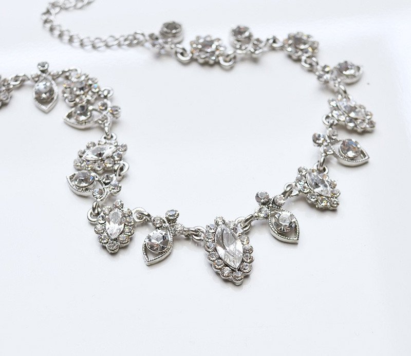 statement silver necklace