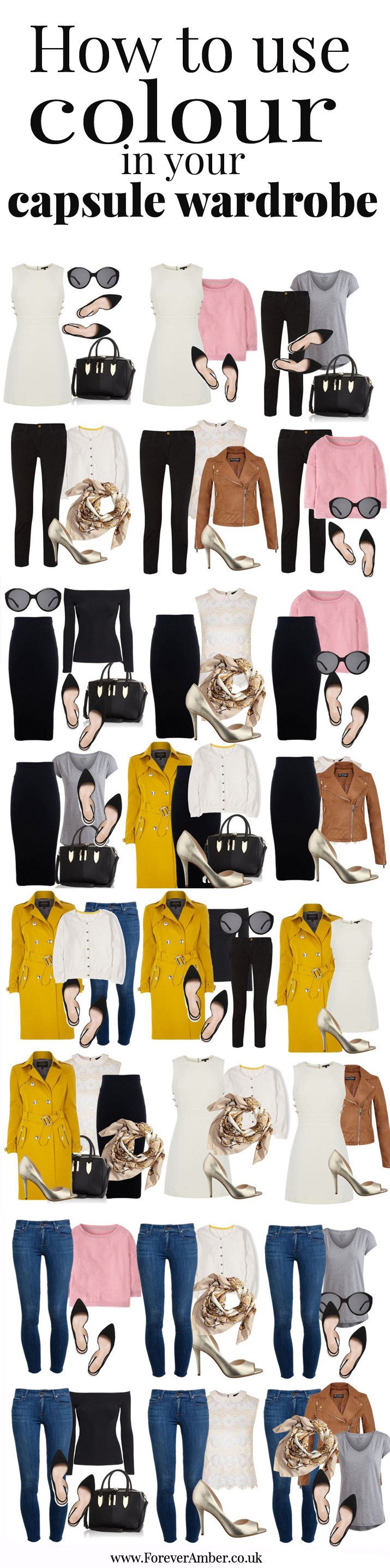 how to use colour in your capsule wardrobe
