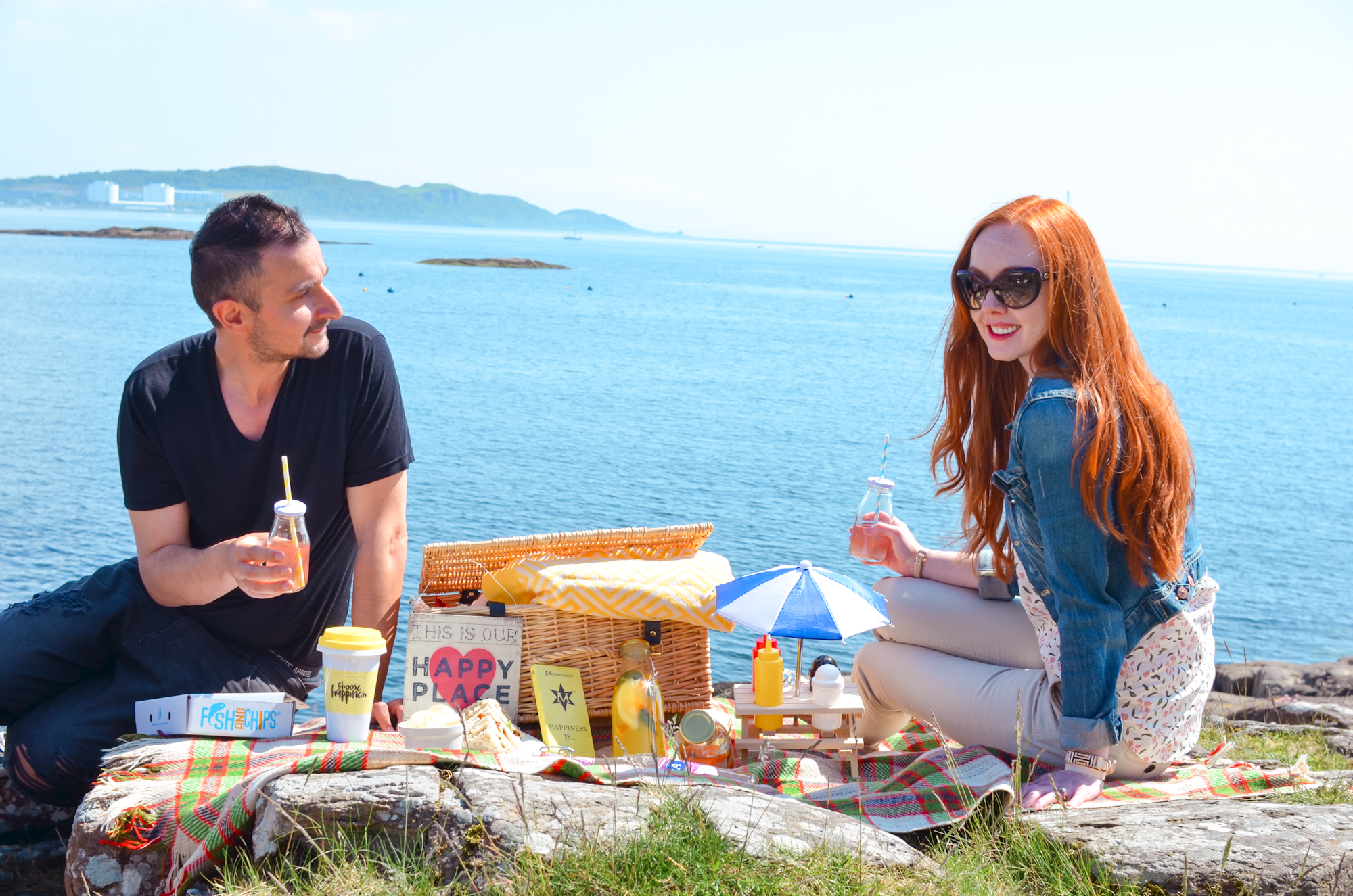 picnic by the sea in Millport