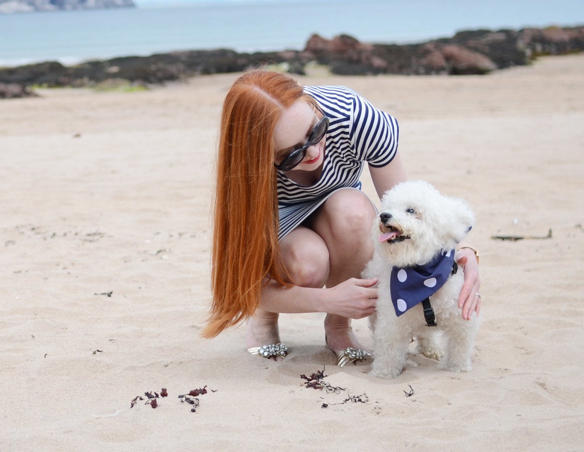 me and Rubin at the beach
