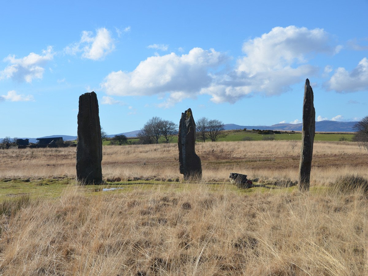 Machrie Moor stone circles on Arran, Scotland