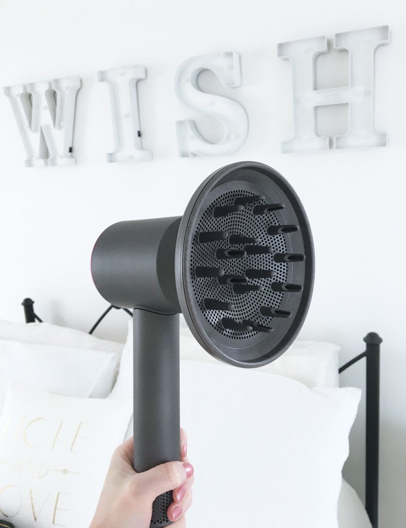 Dyson hair dryer with diffuser attachment