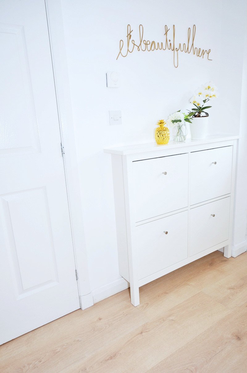 Ikea Hemnes shoe cabinet in white