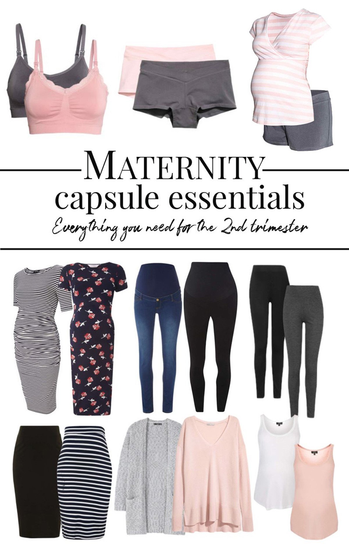 maternity essentials: a small capsule wardrobe for pregnancy and beyond
