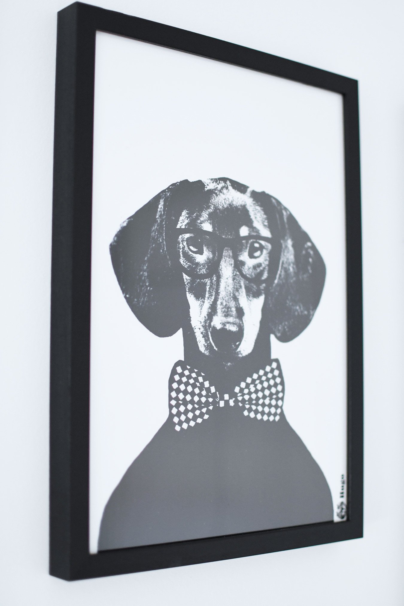Hugo the dog: print for baby boy's nursery