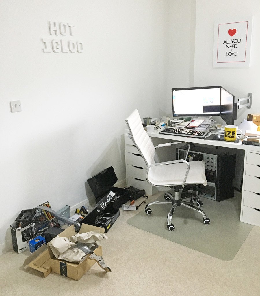 super-messy office