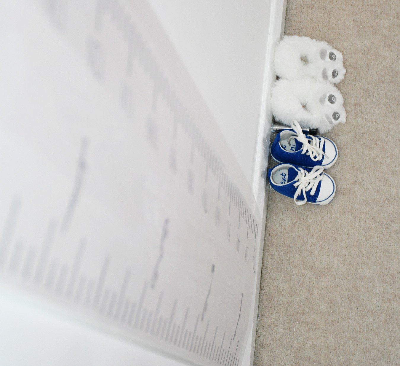 baby shoes on nursery floor