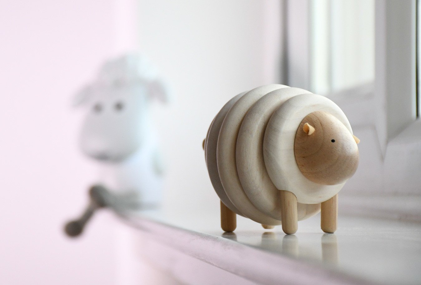 wooden sheep toy
