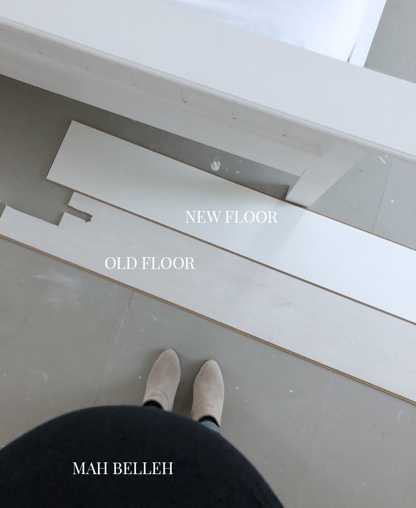 new floor/old floor comparison