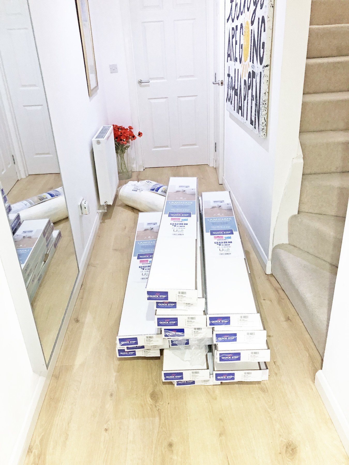 Quickstep White Planks Laminate Flooring