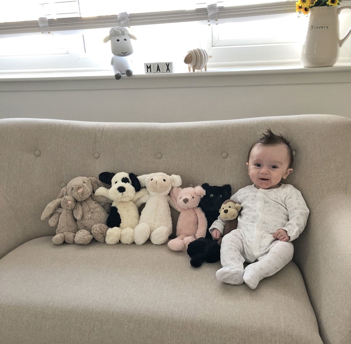 Max's Jellycat collection
