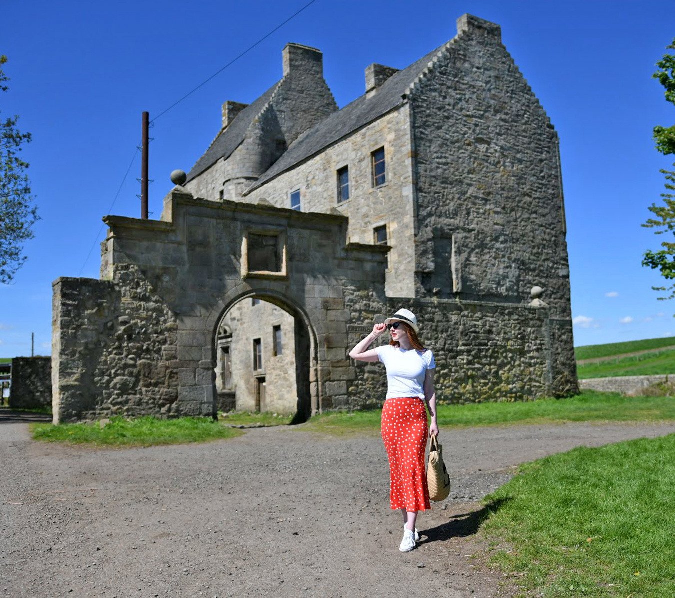 Visiting Lallybroch from Outlander - a.k.a Midhope castle, near Edinburgh, Scotland